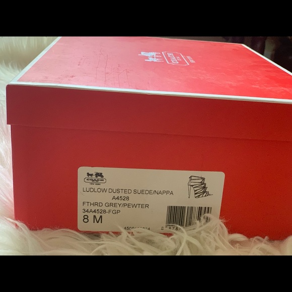 Coach Grey suede heels size 8 COACH - Picture 2 of 10